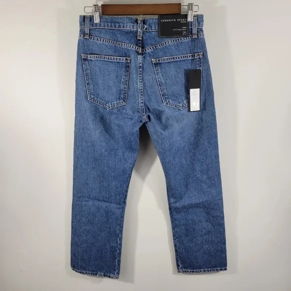 𝅺veronica Beard High Rise Ines Girlfriend Lace Up Jeans Size 25 NWT - Picture 8 of 15